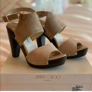 Jimmy Choo Leather/Suede Heels, size 39